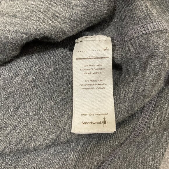 Smartwool Merino 250 Crossover Neck Sweater Top Pink Gray Long Sleeve Size M - Picture 5 of 11